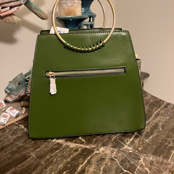 NWT Isabelle Vegan Ash-Green Handbag - Picture 2 of 5